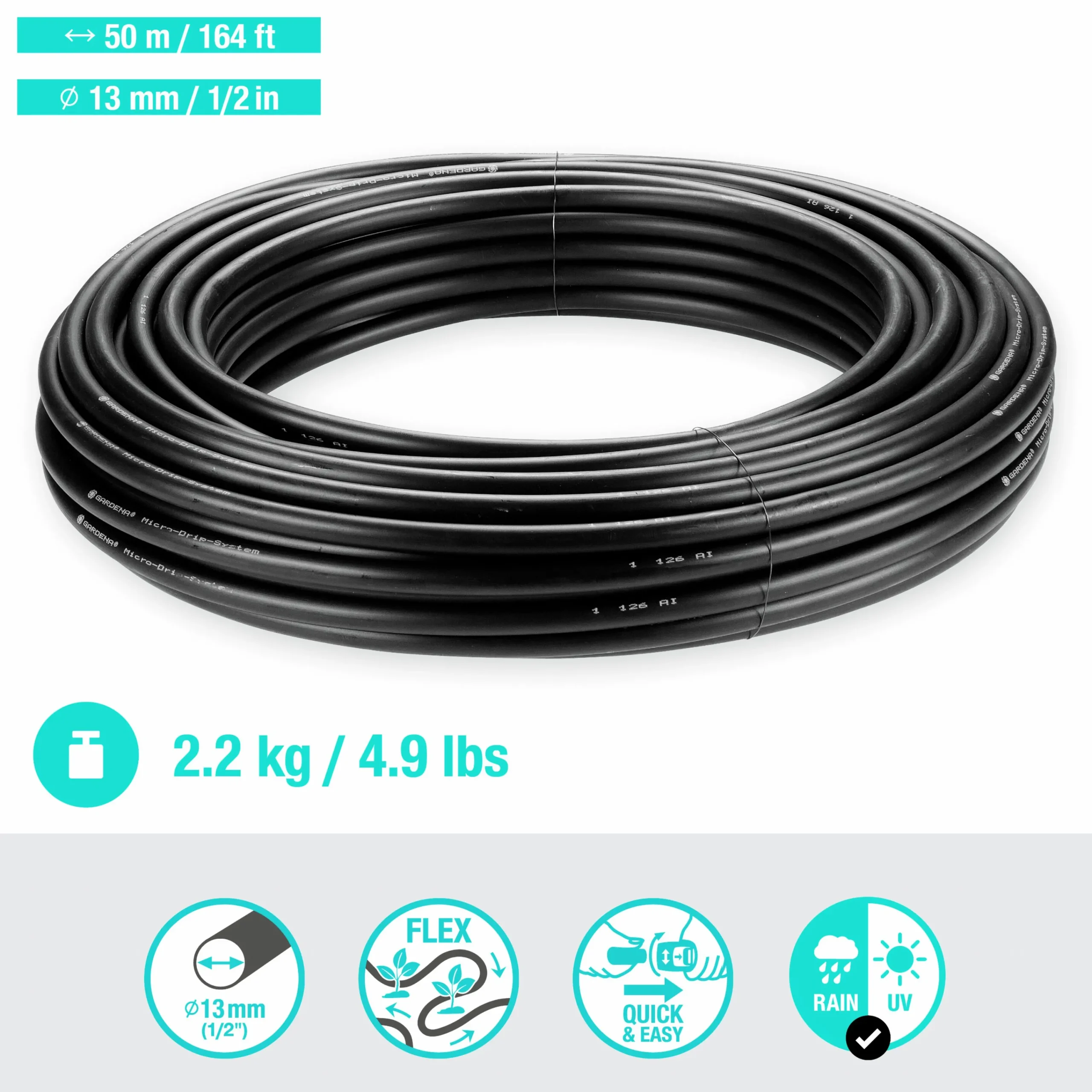 Anläggningsrör MicroDrip 1/2" 50m>Gardena Online