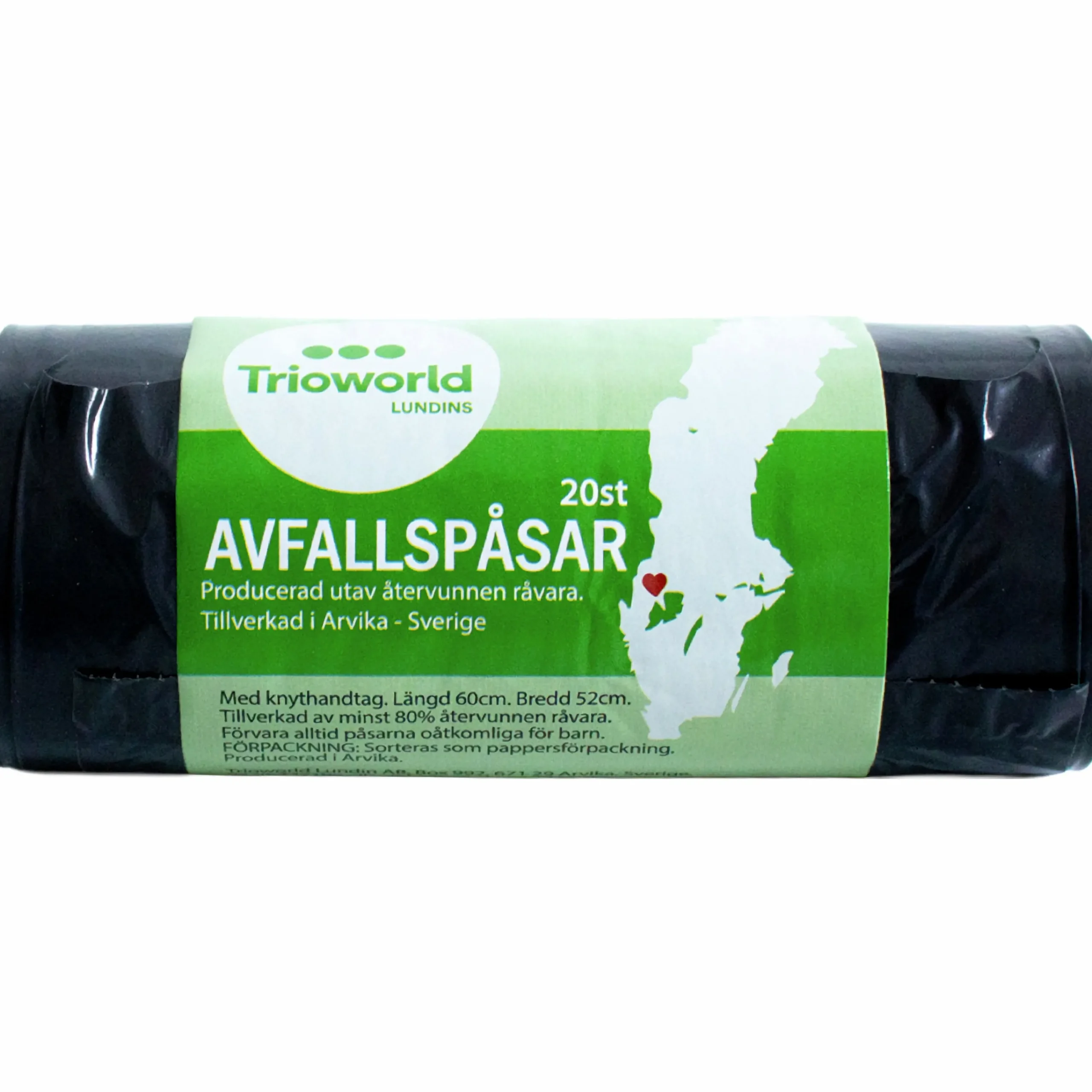 Avfallspåse Grå 30L 20-p>Trioworld Discount