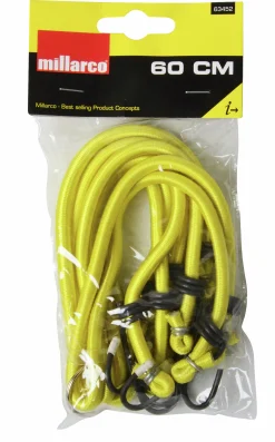 Bagagestropp WorkIT Bläckfisk 8 armar 60cm gul>Millarco Discount