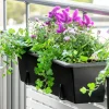 Balkonglåda Botanica Återvunnen plast Svart 100cm>Orthex Outlet