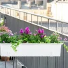 Balkonglåda Botanica Återvunnen plast Vit 100cm>Orthex Sale