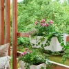Balkonglåda Självvattnande Återvunnen plast Vit 75cm>Orthex Best