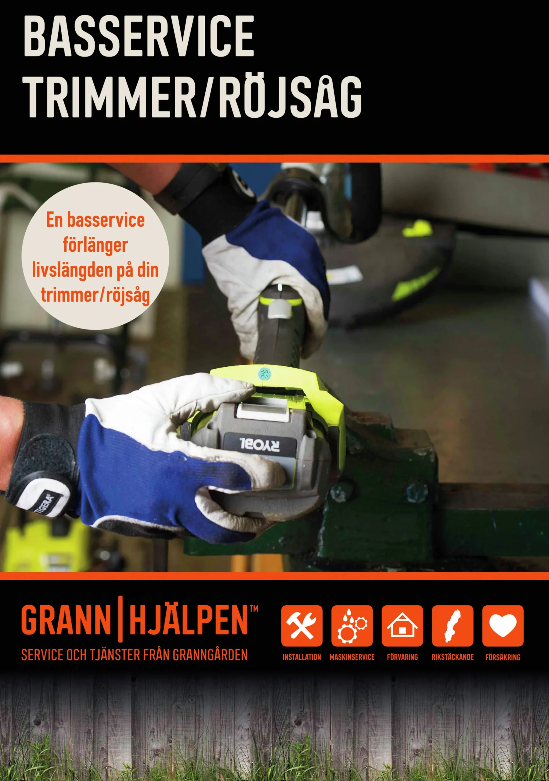 Basservice Grannhjälpen Trimmer/Röjsåg>Varumärken Sale