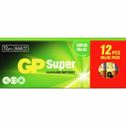 Batteri Alkaline AAA 12-p>GP Batteries New