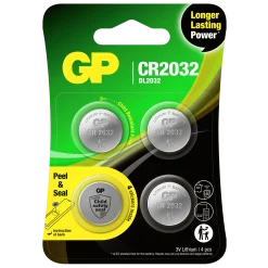 Batteri Lithium Knappcell CR2032 4-p>GP Batteries Sale