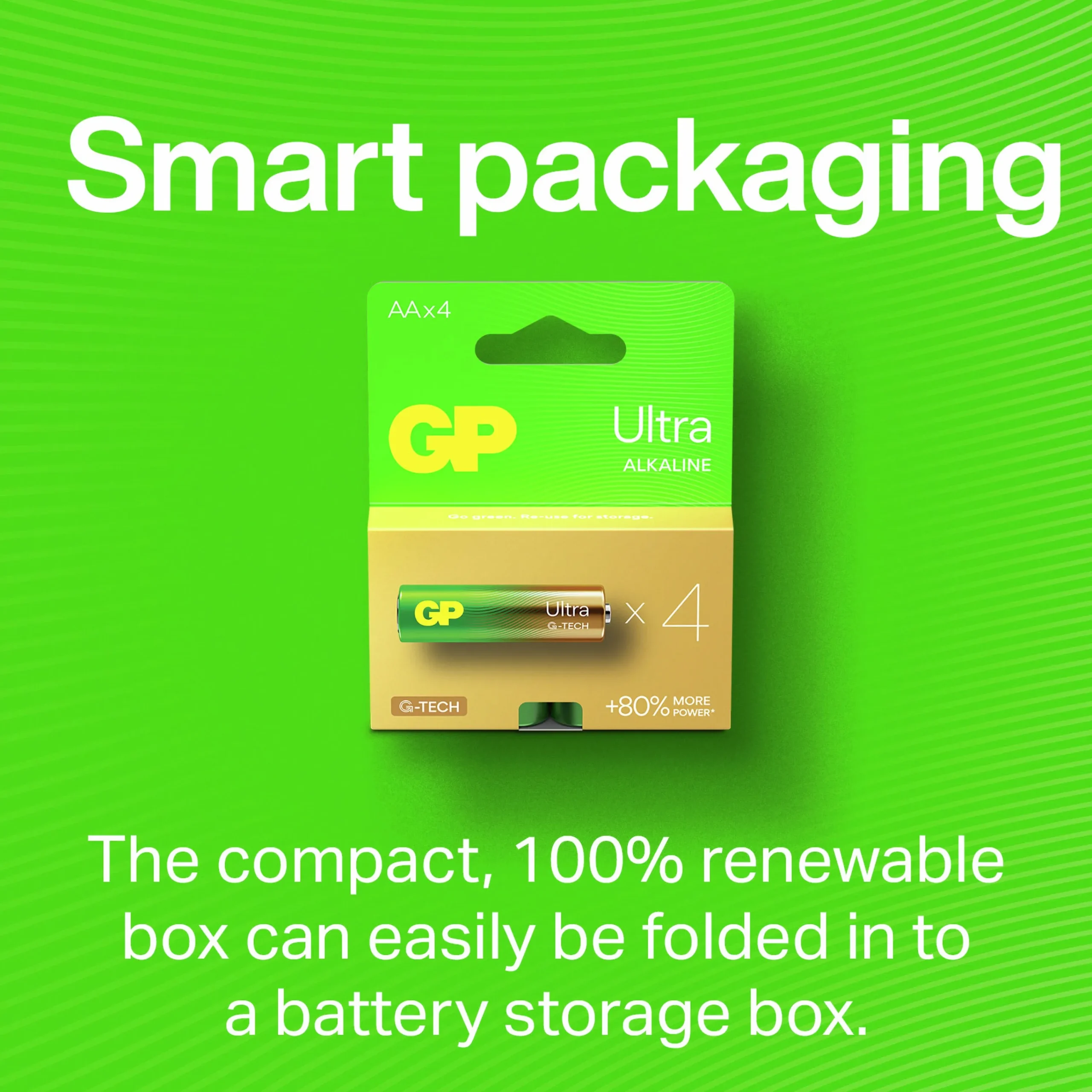 Batteri Ultra Alkaline C/LR14 2-p>GP Batteries