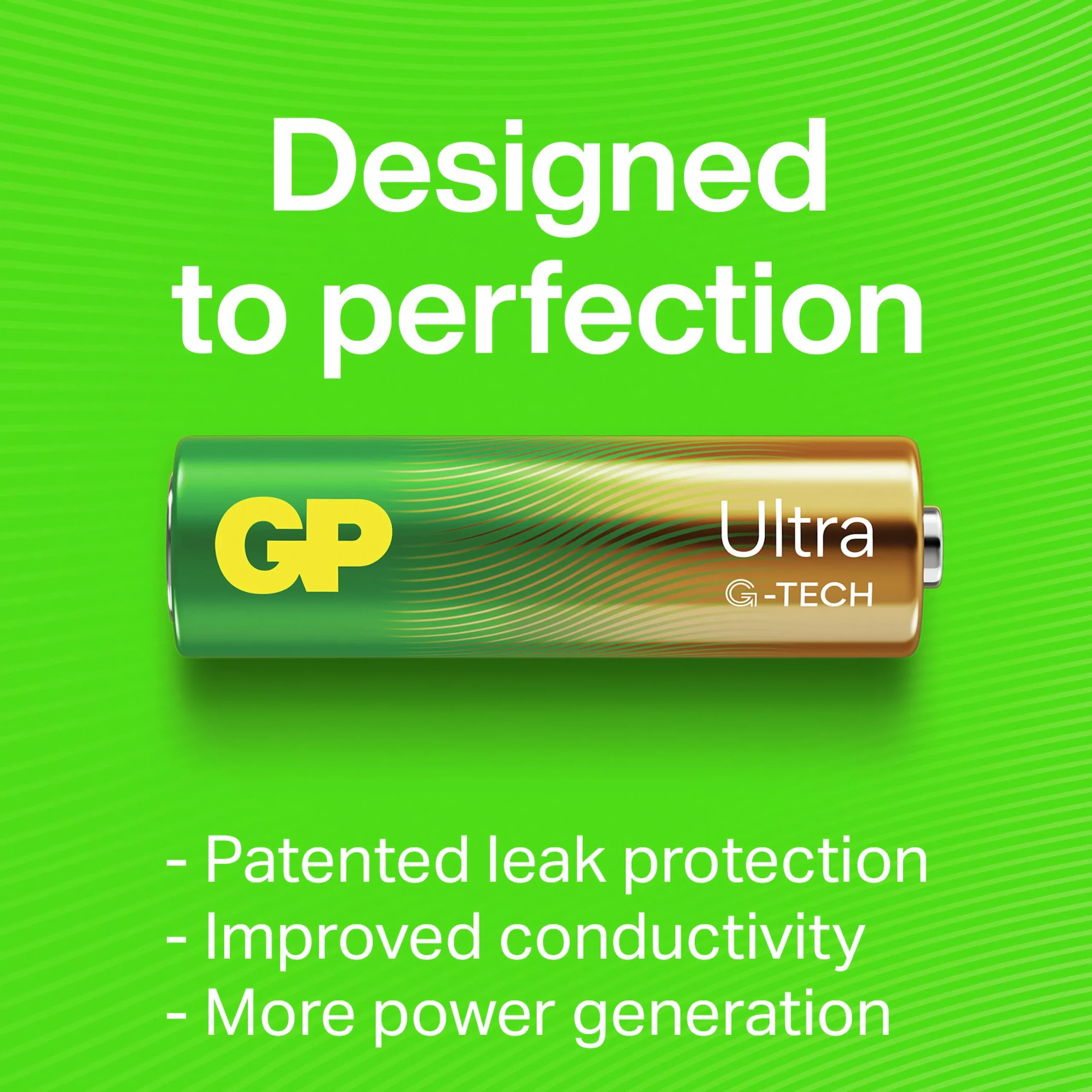 Batteri Ultra Alkaline C/LR14 2-p>GP Batteries