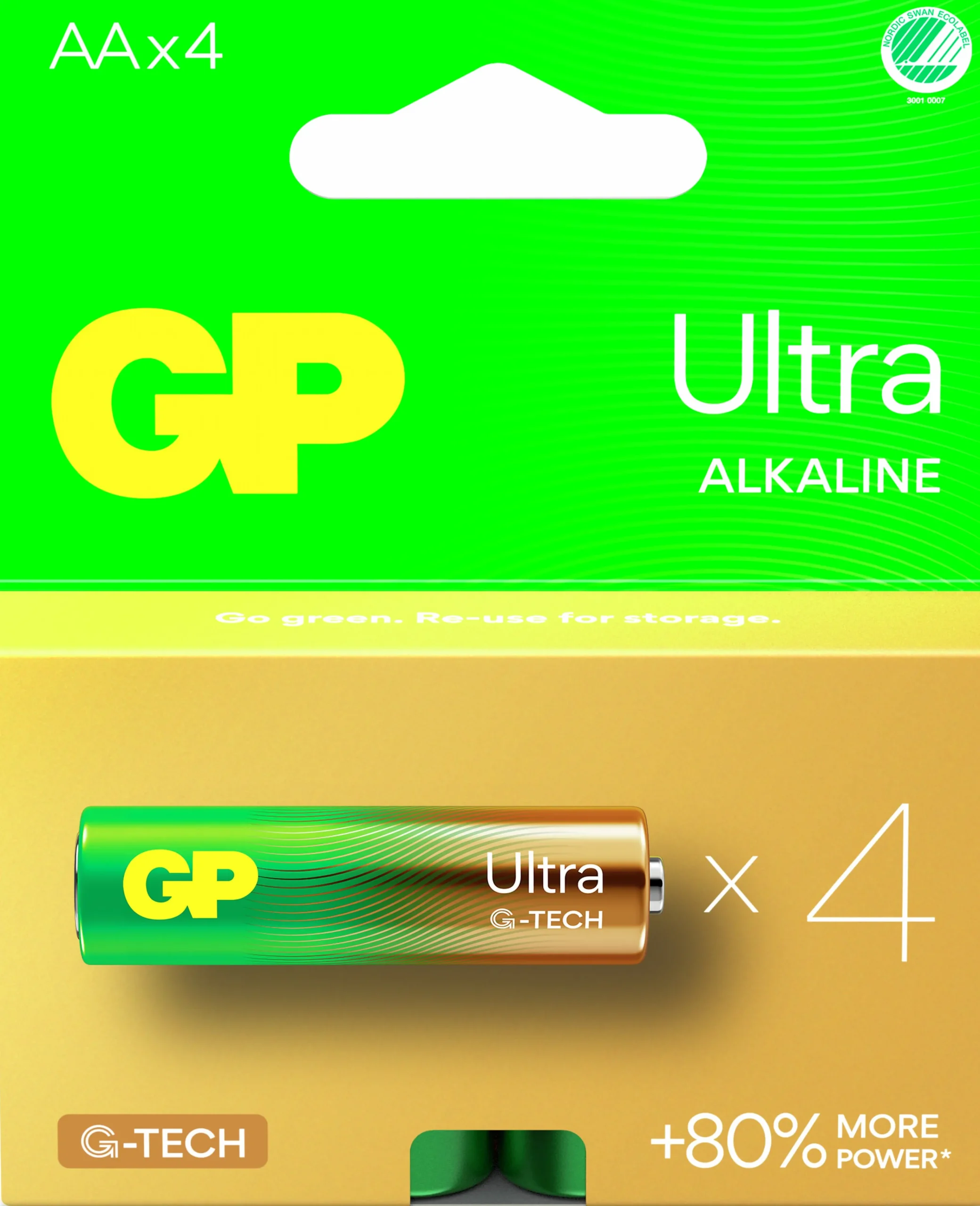 Batteri Ultra Alkaline AA/LR6 4-p>GP Batteries Discount