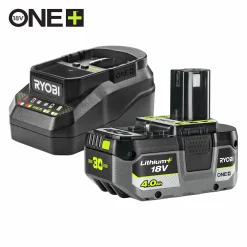 Batteri + Laddare ONE+ RC18120B-140X 4Ah 18V><noscript><img width=