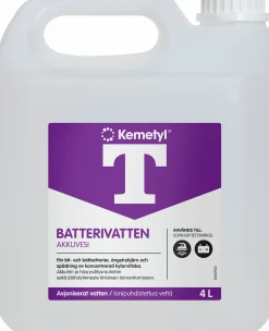 Batterivatten Avjoniserat 4L>Kemetyl New