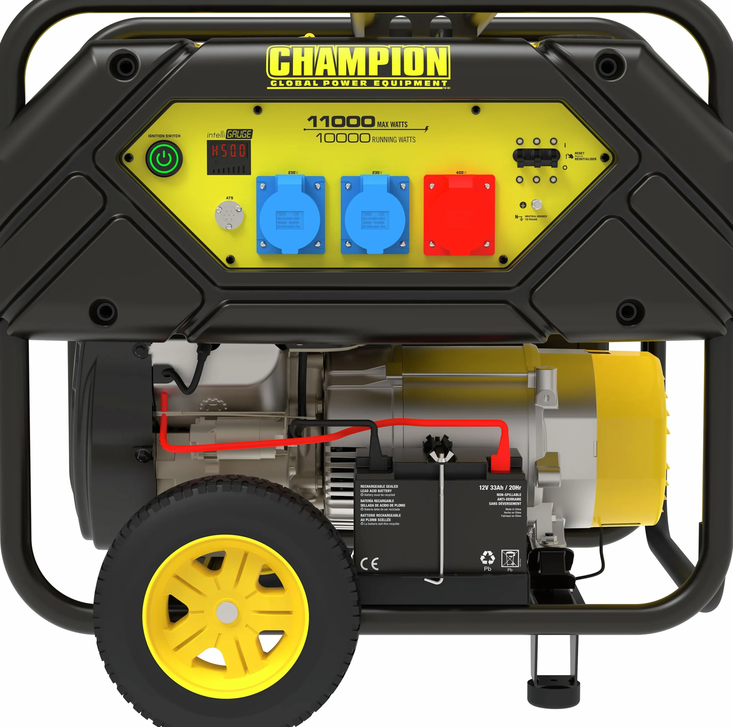 Bensindrivet Elverk 3-Fas ATS-port CPG500111-S3 11000W>Champion