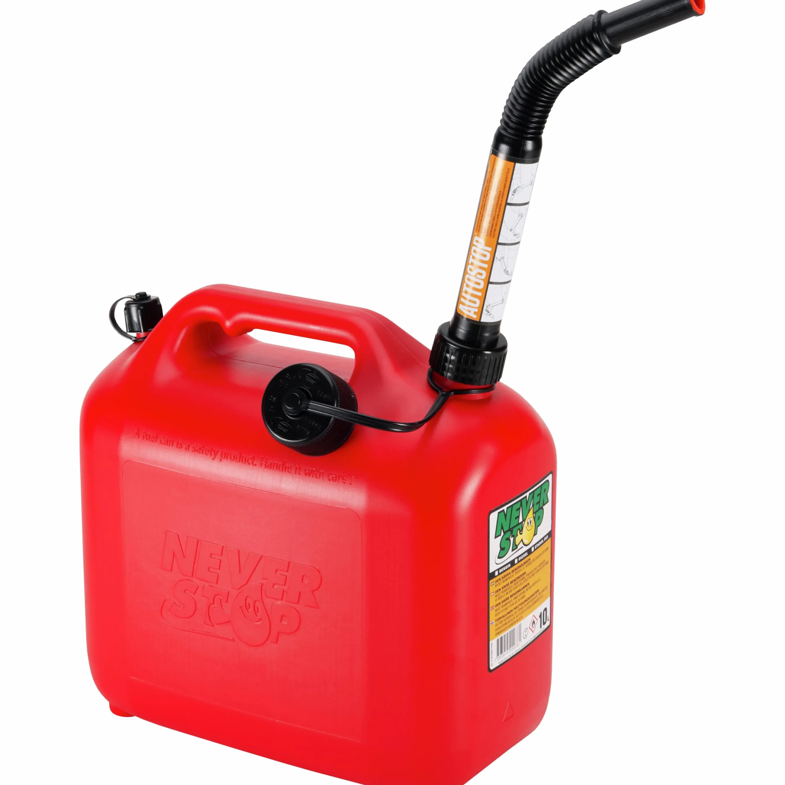 Bensindunk plast 10L>Never Stop