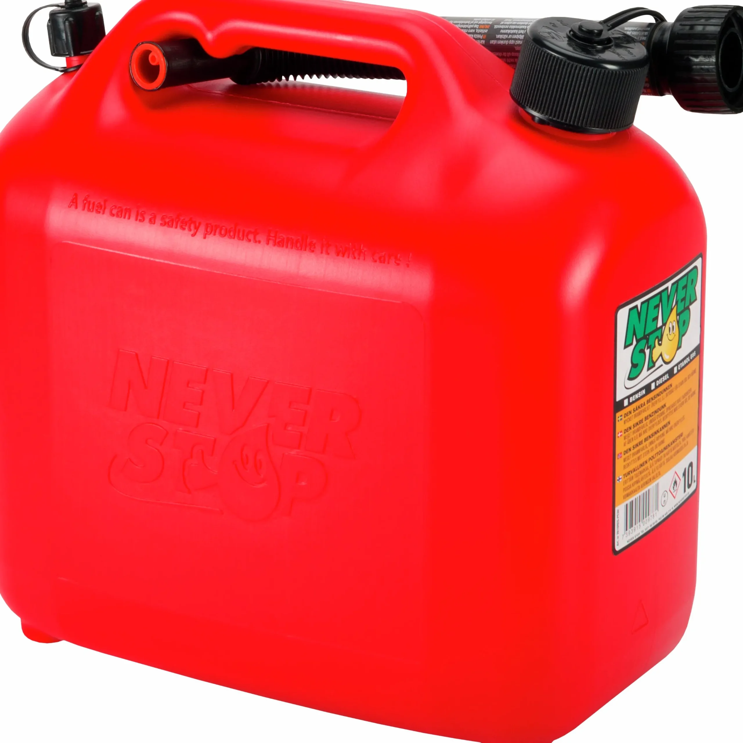 Bensindunk plast 10L>Never Stop