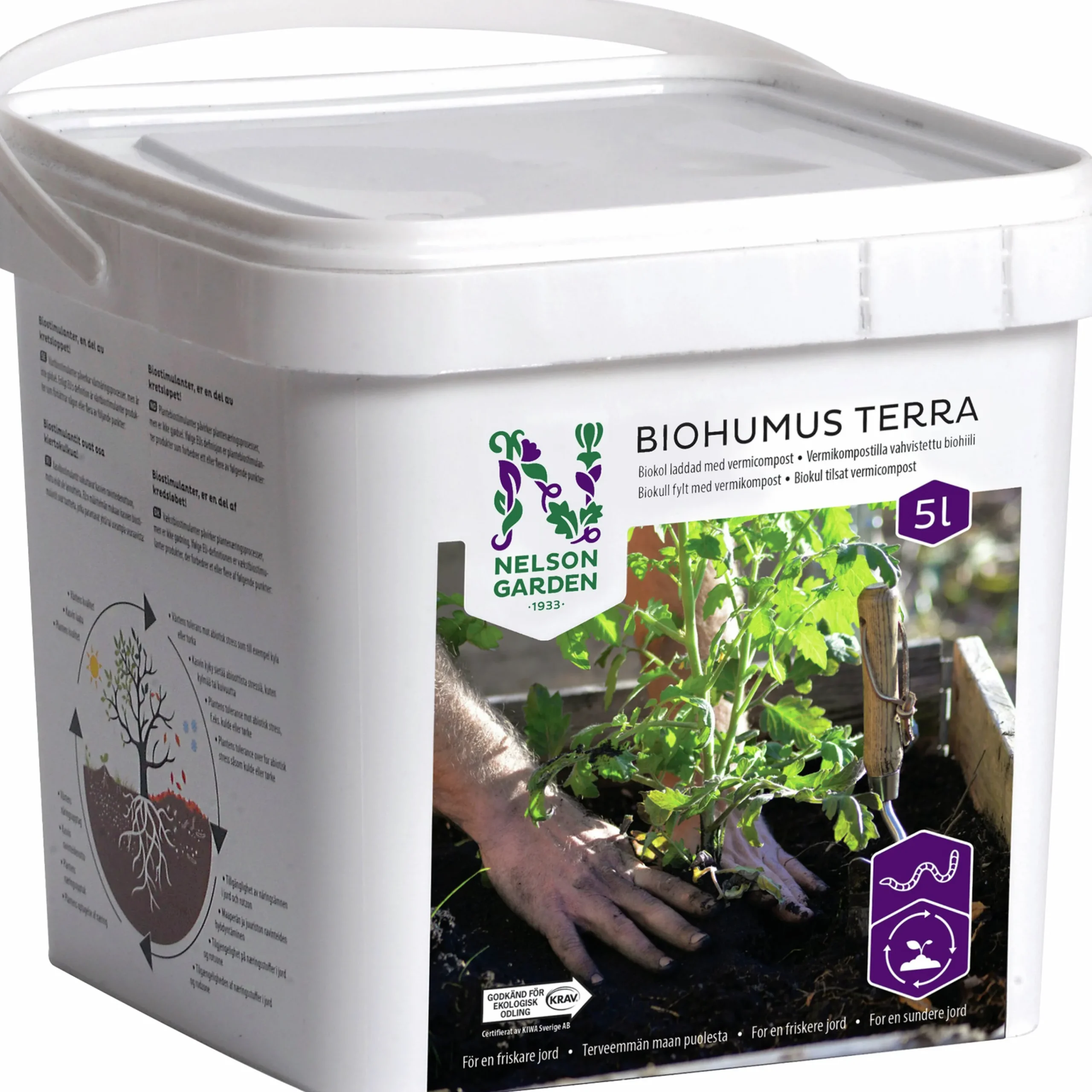Biokol med vermikompost Biohumus Terra 5L>Nelson Garden Clearance