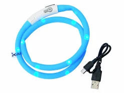 Blinkhalsband LED Blå Onesize 20-65cm>Dogman
