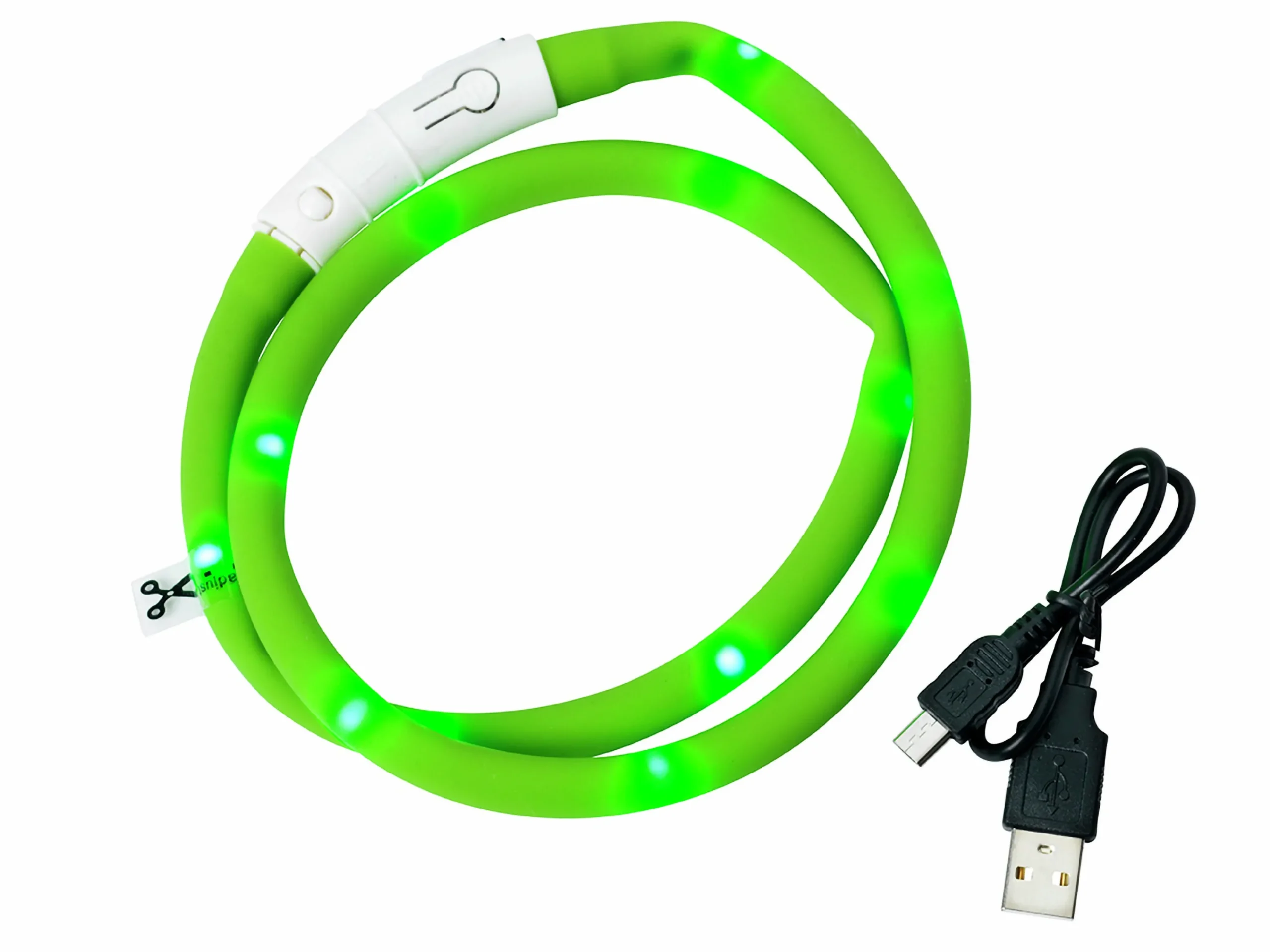 Blinkhalsband LED Grön Onesize 20-65cm>Dogman Clearance