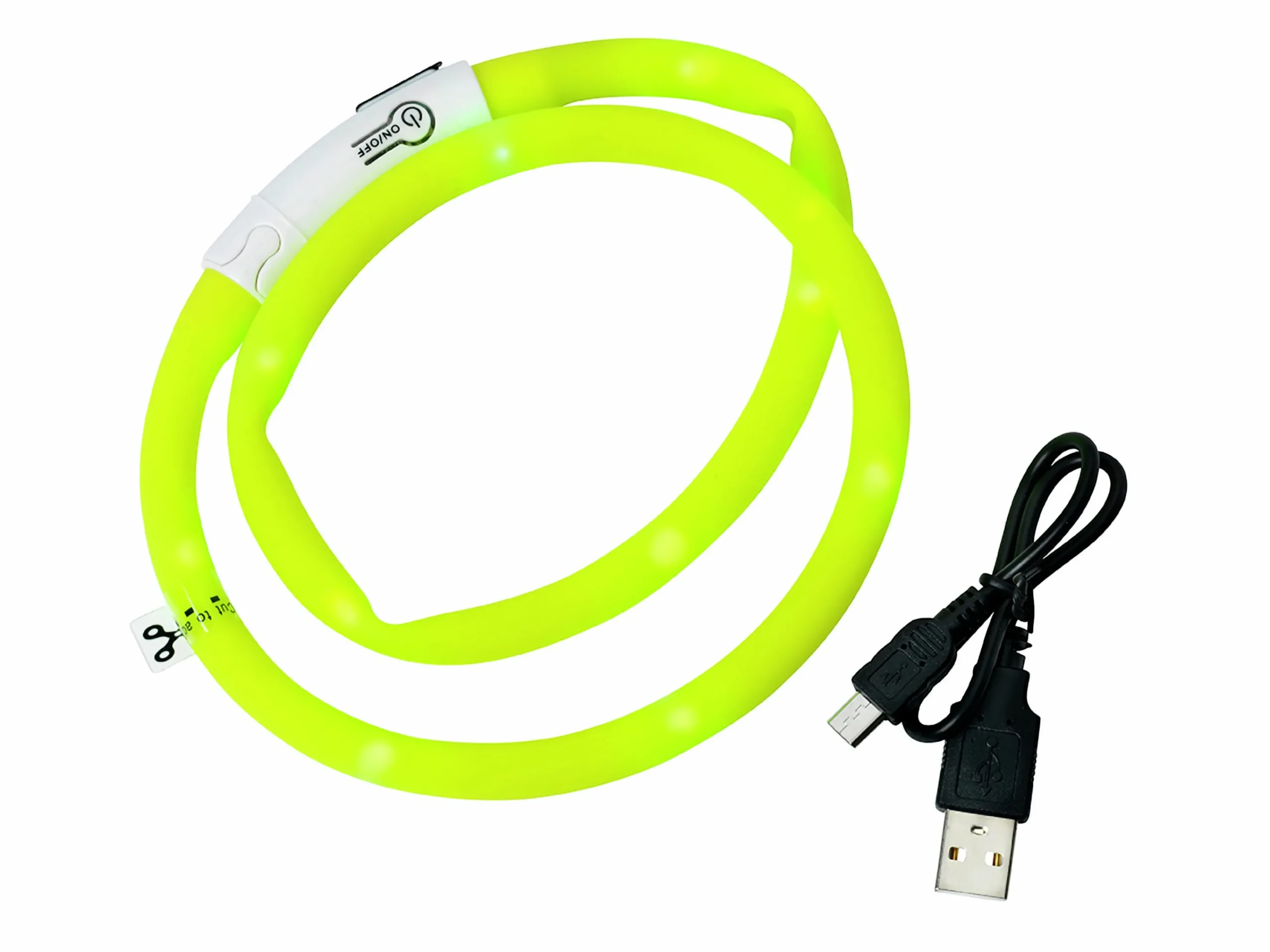 Blinkhalsband LED Gul Onesize 20-65cm>Dogman New