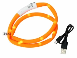 Blinkhalsband LED Orange Onesize 20-65cm>Dogman Clearance