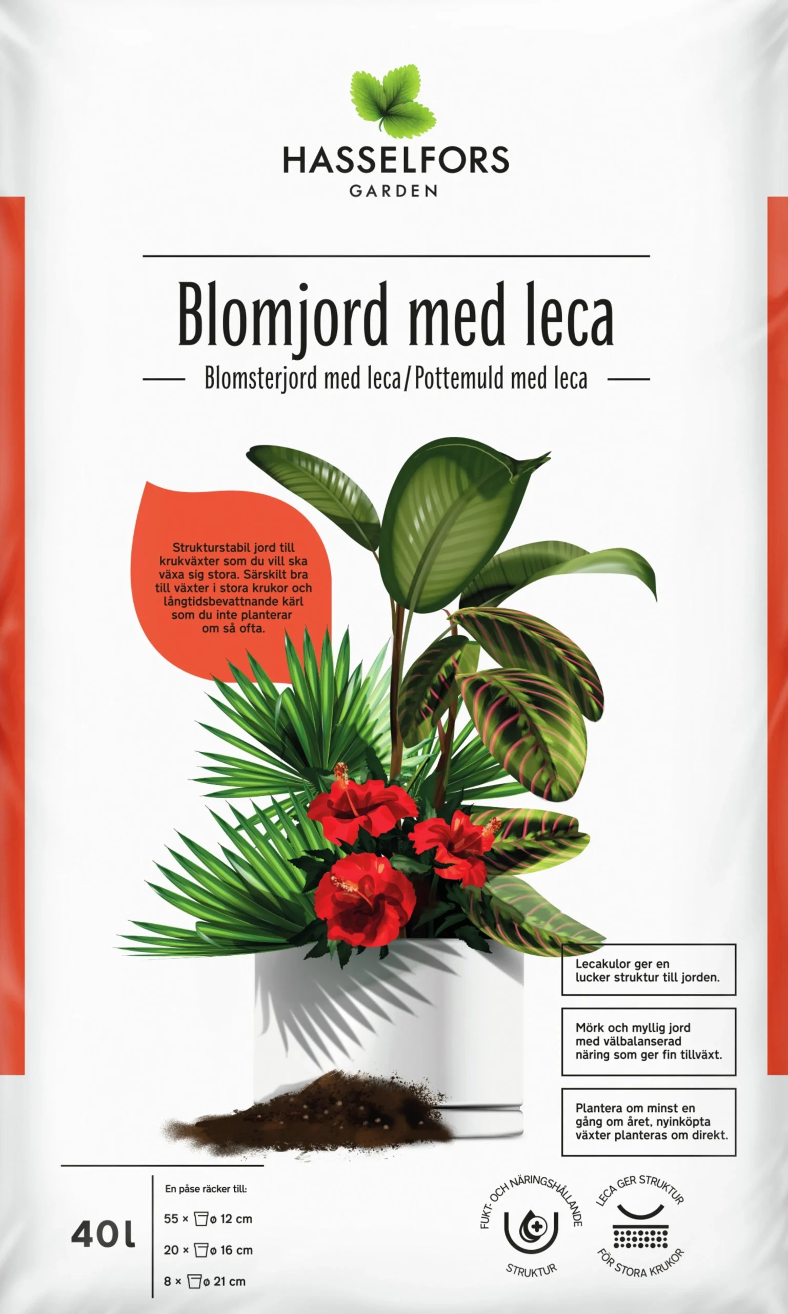 Blomjord med Lecakulor Hasselfors 40L>Hasselfors Garden Online