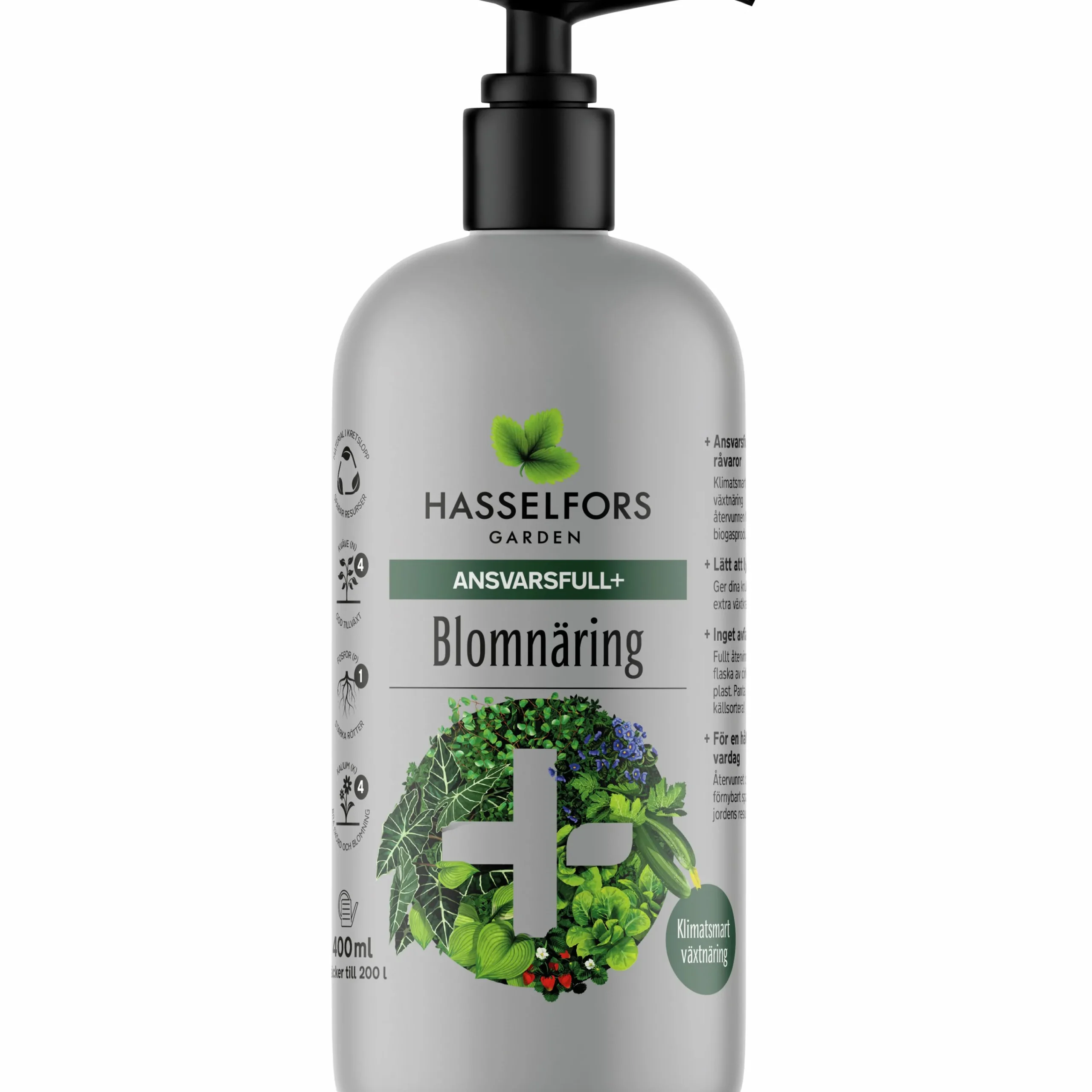 Blomnäring Hasselfors Ansvarsfull+ 400ml>Hasselfors Garden Discount