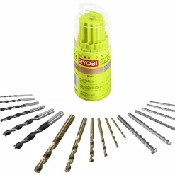 Borrsats RAK18DMIX Mix 18 delar>Ryobi
