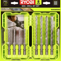Borrset SDS RAK08SDS2 8 delar>Ryobi Hot