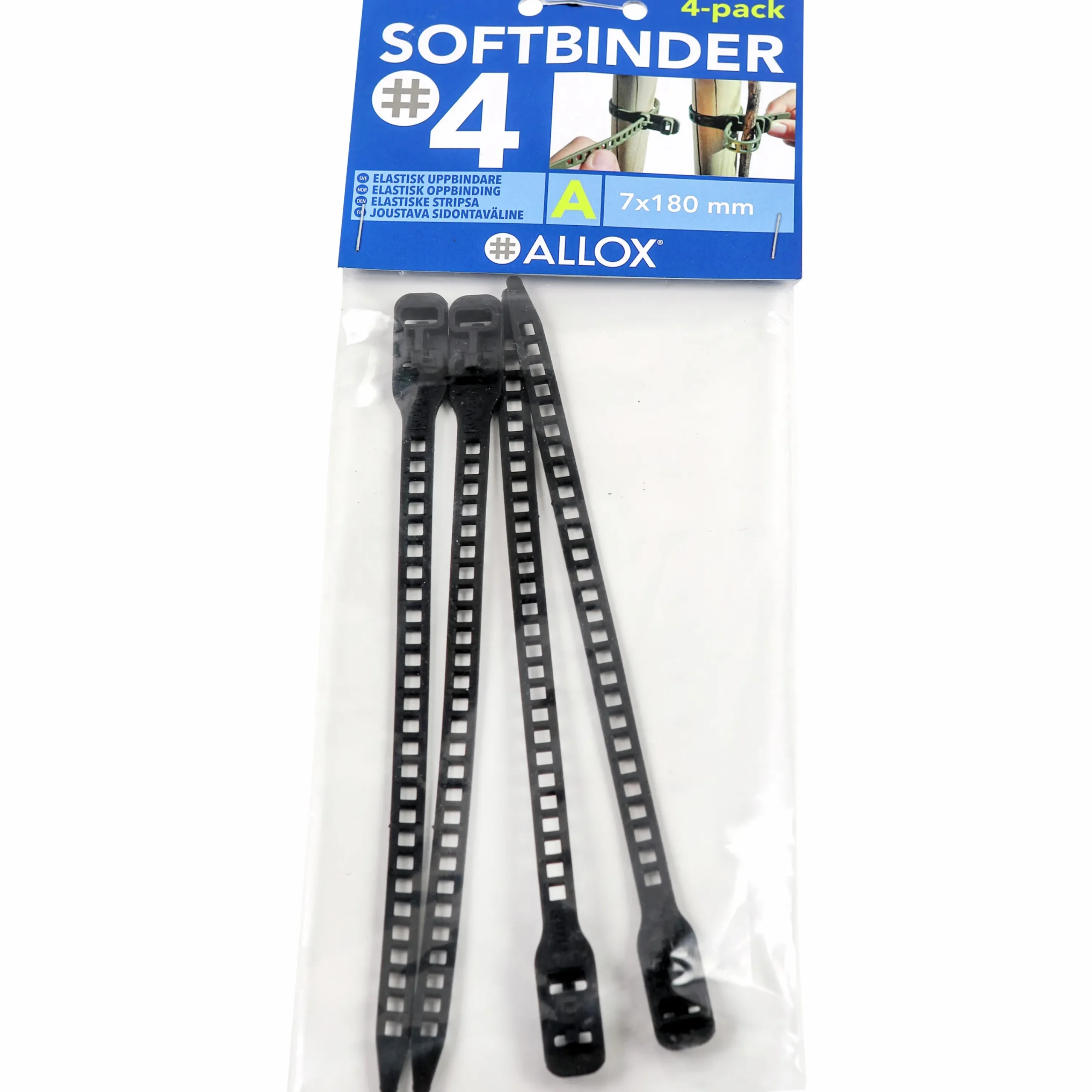 Buntband 7/180mm Svart 4-p>Allox