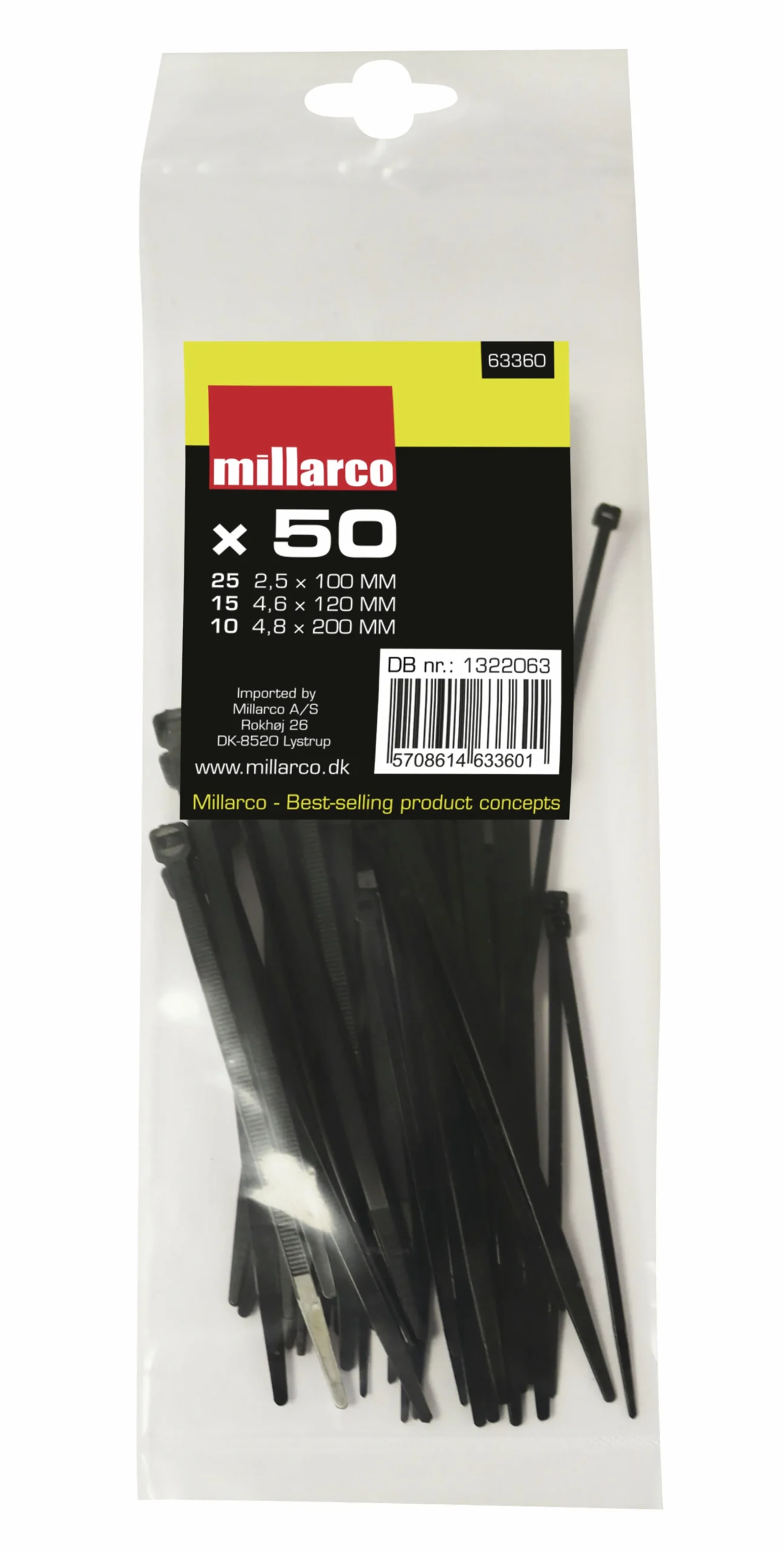 Buntband WorkIT svart mixade 50-p>Millarco Best