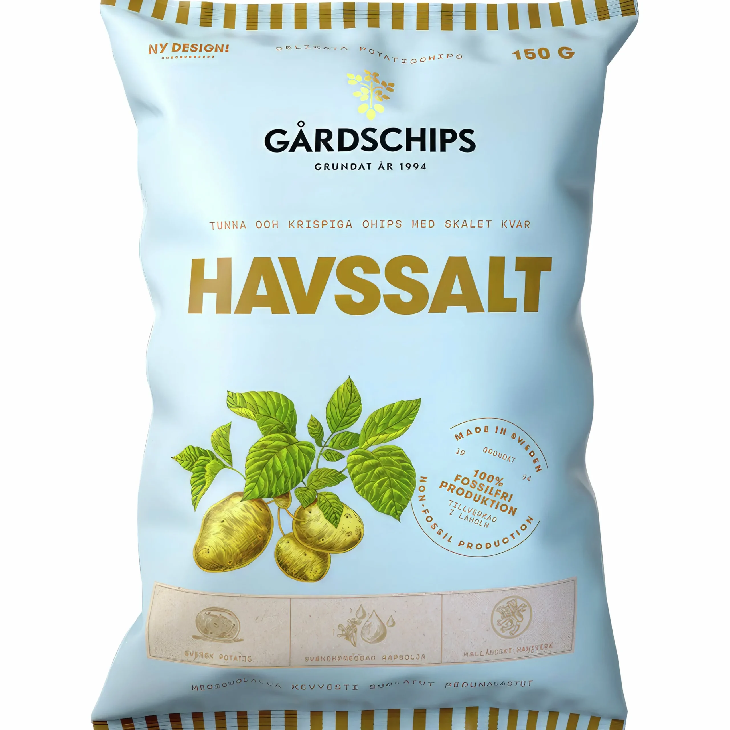 Chips Grytfriterade Havssalt 150g>Gårdschips Online