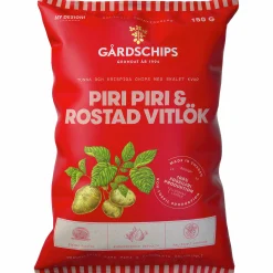 Chips Piri Piri och Rostad vitlök 150g>Gårdschips New