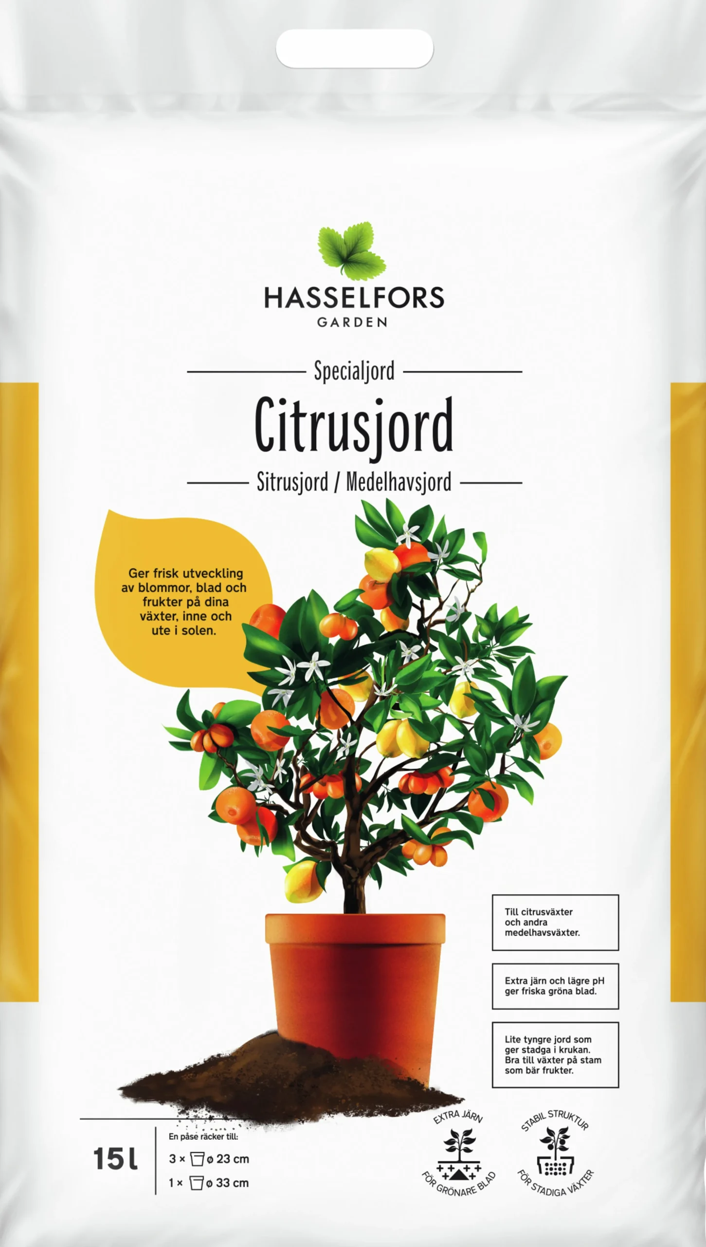 Citrusjord Medelhavsjord Hasselfors 15L>Hasselfors Garden Best