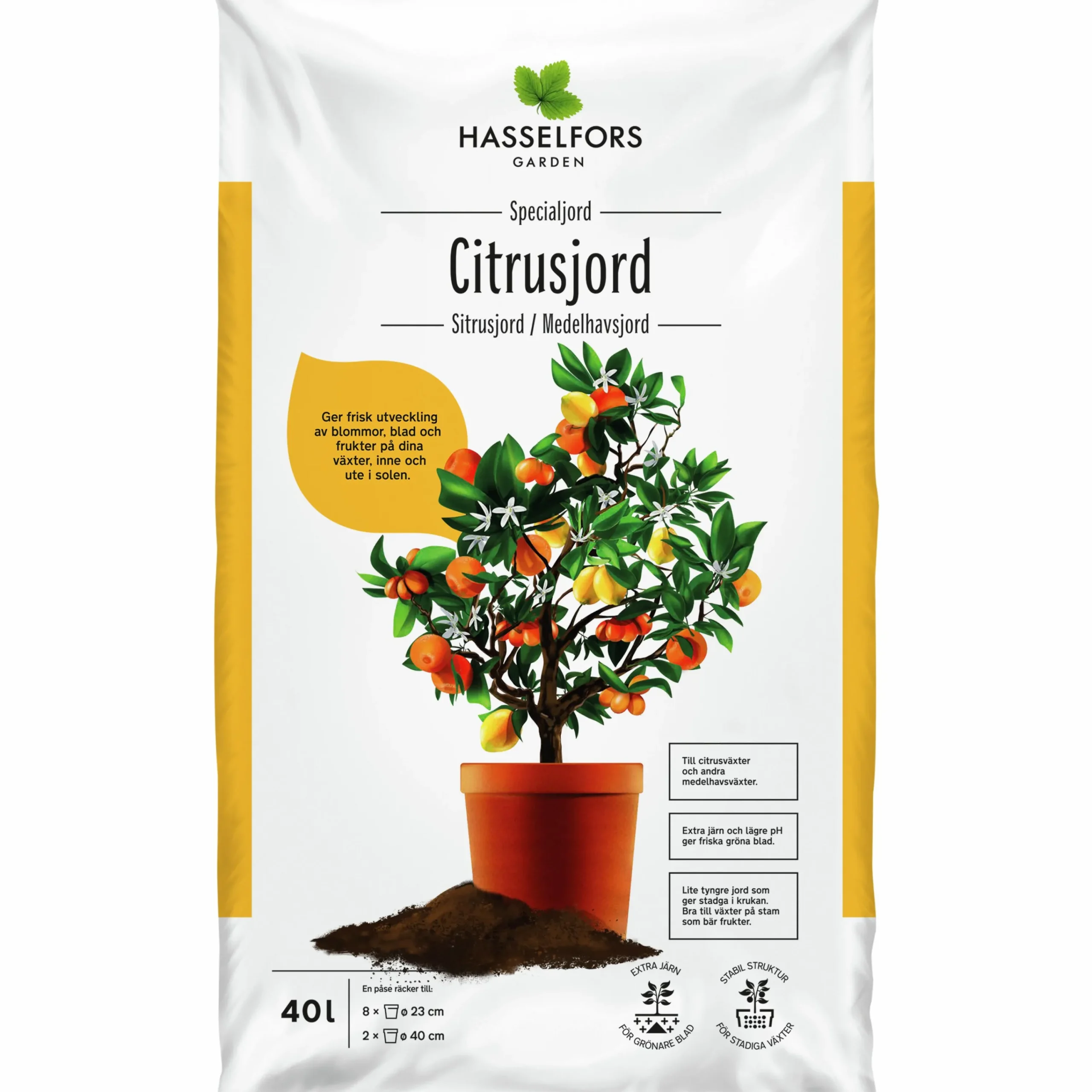 Citrusjord Medelhavsjord Hasselfors 40L>Hasselfors Garden Outlet