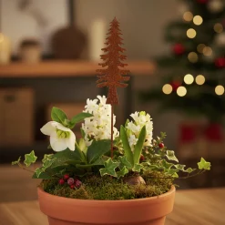 Dekoration Ventura Julgran Rostig 15cm>Zeline