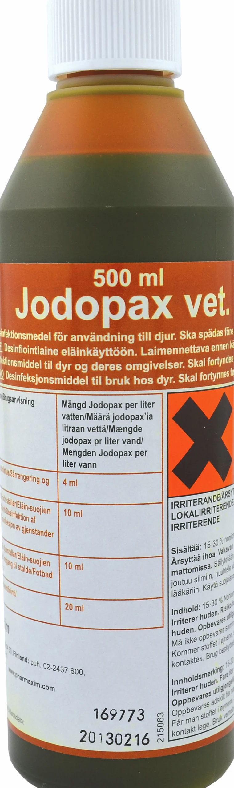 Desinfektion Jodopax Vet 500ml>Pharmaxim Clearance