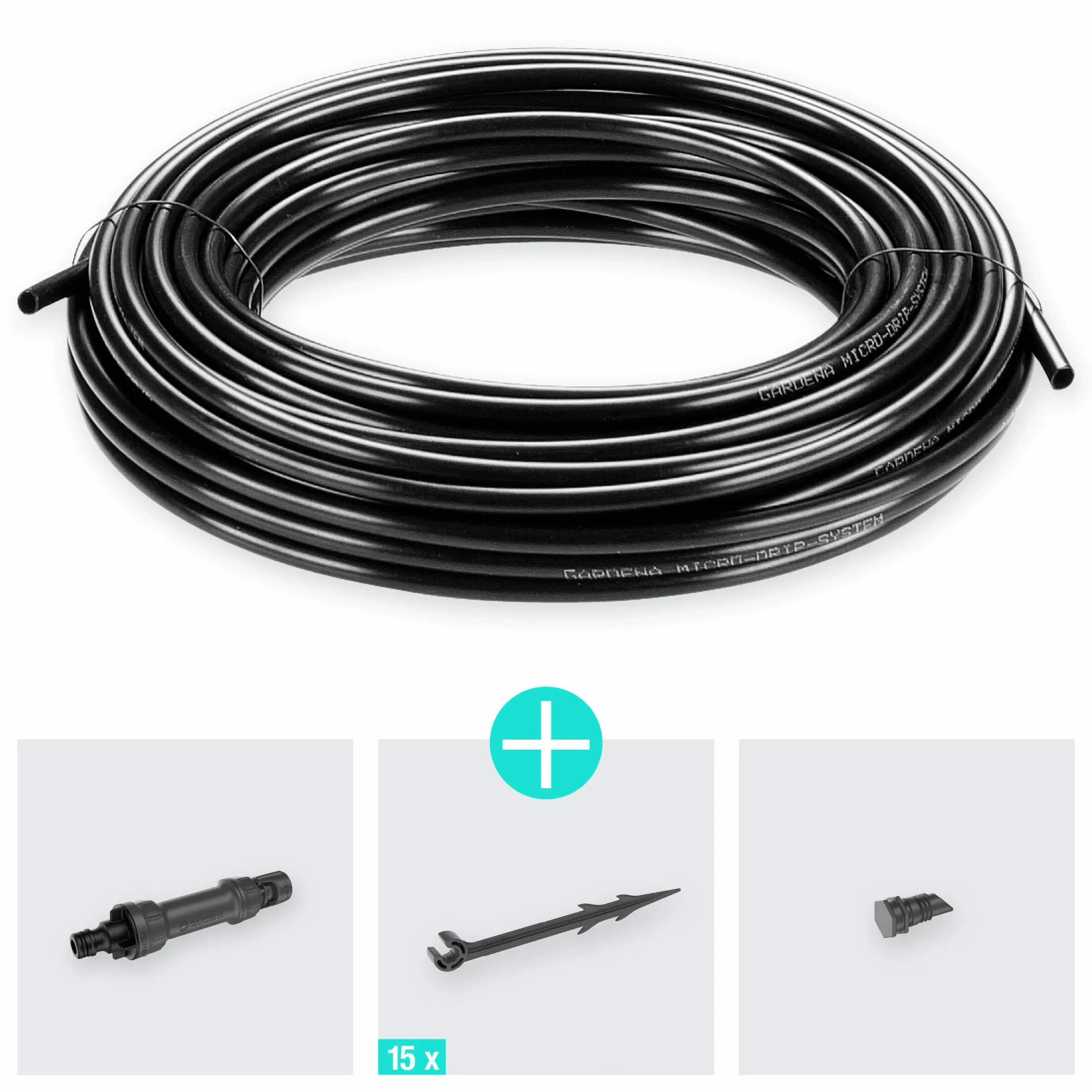 Droppbevattning MicroDrip Startset Plantrader 15m>Gardena Sale