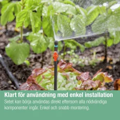 Droppbevattning MicroDrip Rabatt & Trädgård Startset><noscript><img width=