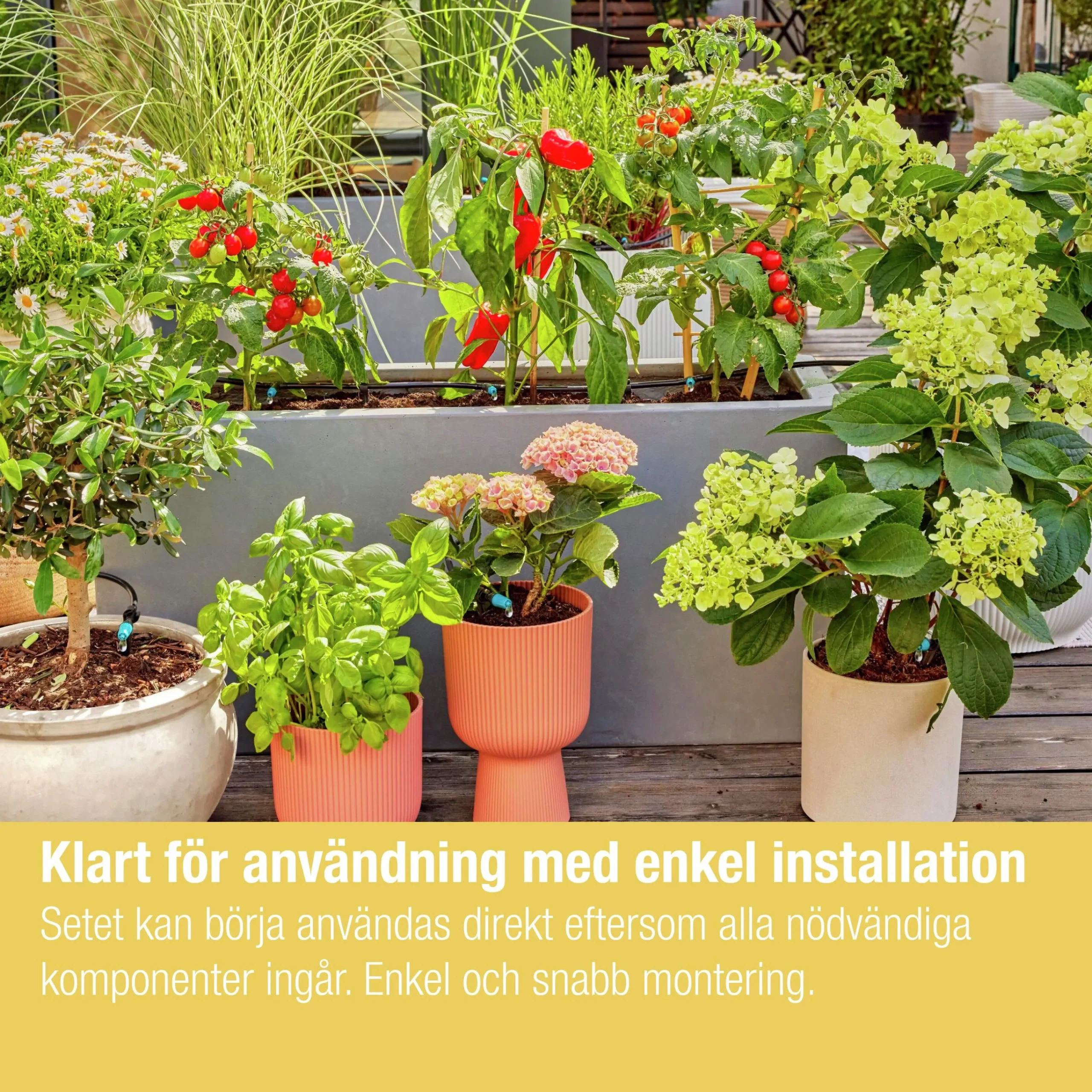 Droppbevattning MicroDrip Terrass Startset>Gardena Discount