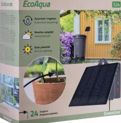 Droppbevattningssystem EcoAqua S24 Solcell 24 munstycken><noscript><img width=