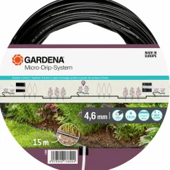 Droppslang MicroDrip Utökning Ovan jord 3/16" 15m>Gardena New