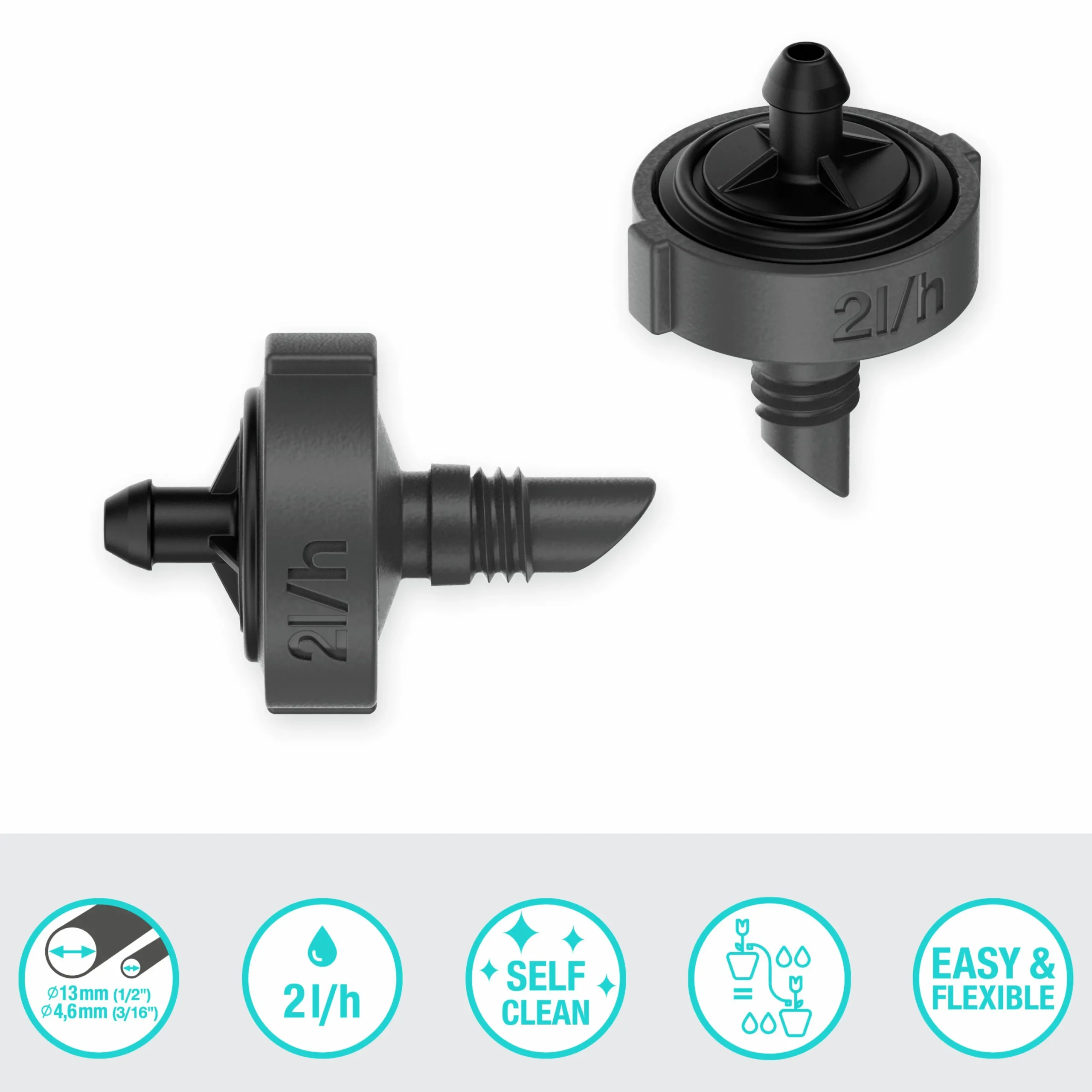 Droppspridare MicroDrip Tryckreglerande 2 l/h 10-p>Gardena Sale