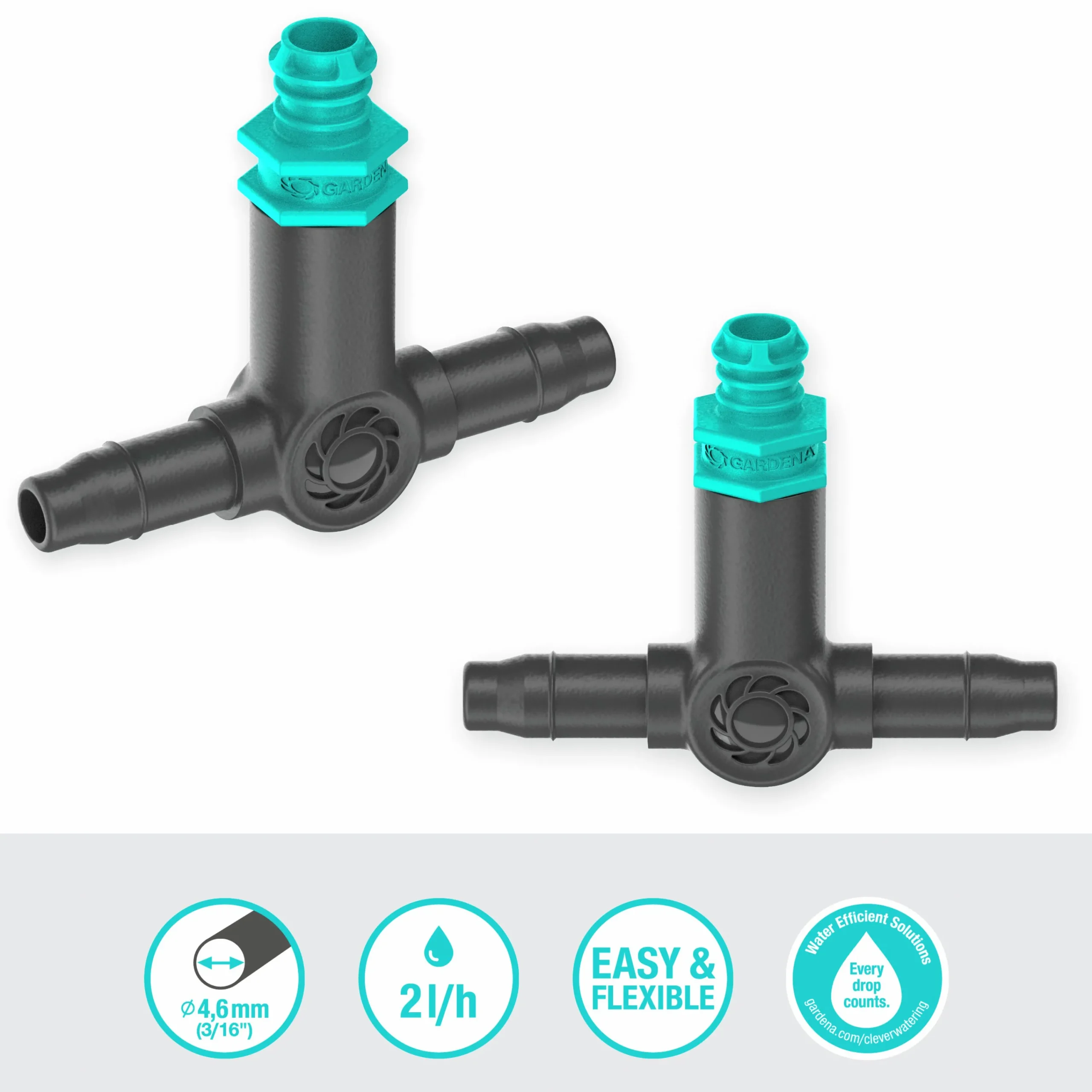 Droppspridare MicroDrip Inline 2 l/h 10-p>Gardena Best