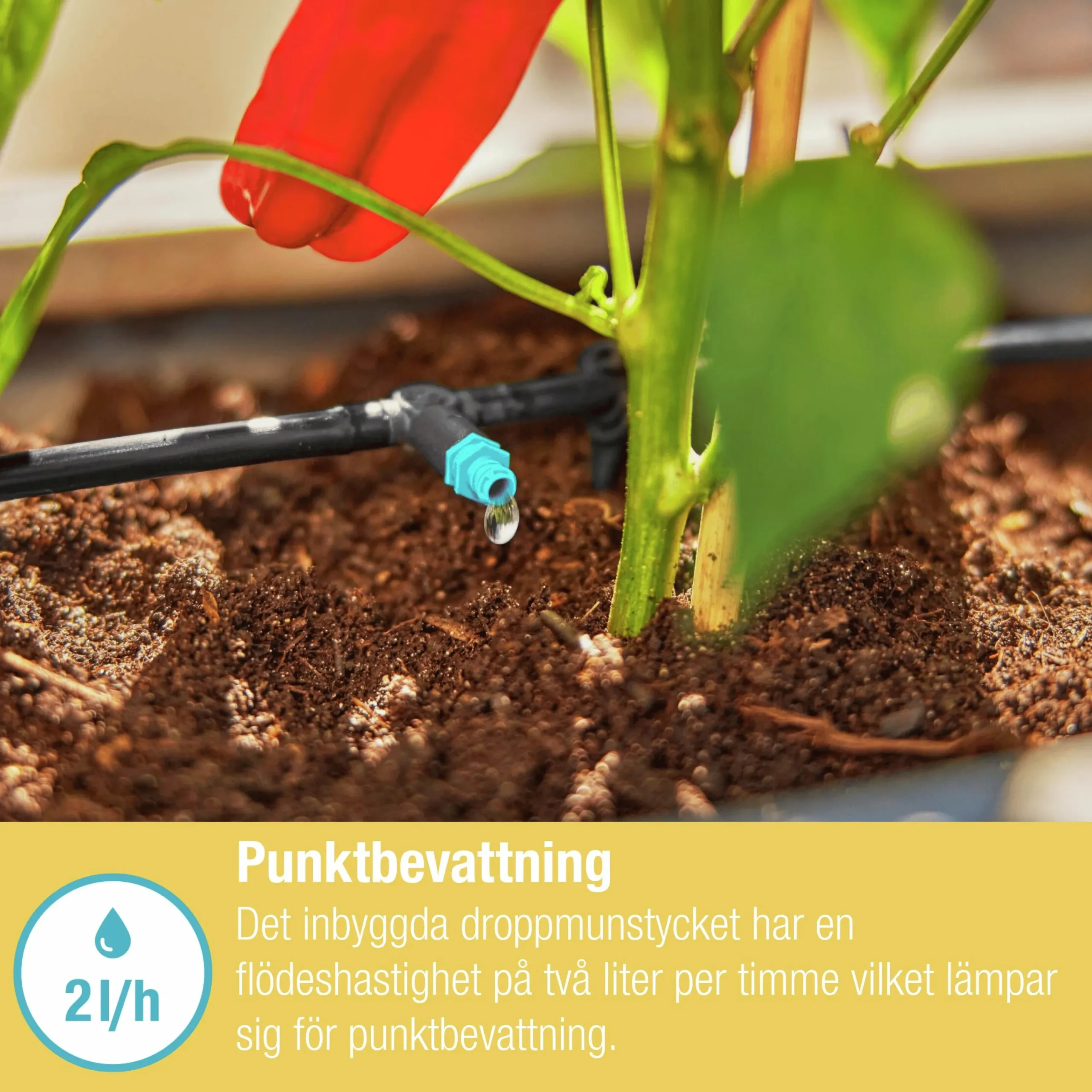 Droppspridare MicroDrip Inline 2 l/h 10-p>Gardena Best