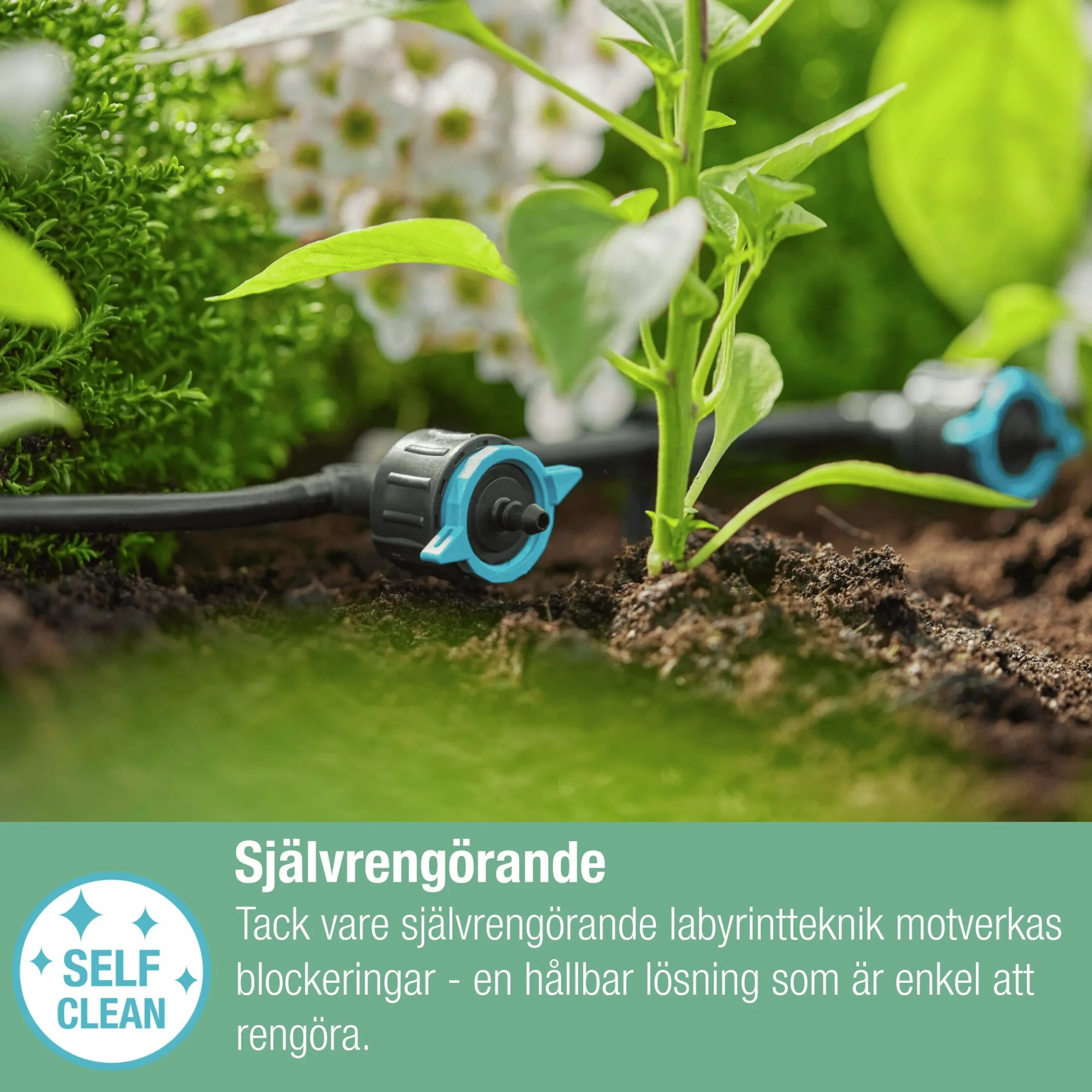 Droppspridare MicroDrip Ställbar Tryckreglerande>Gardena