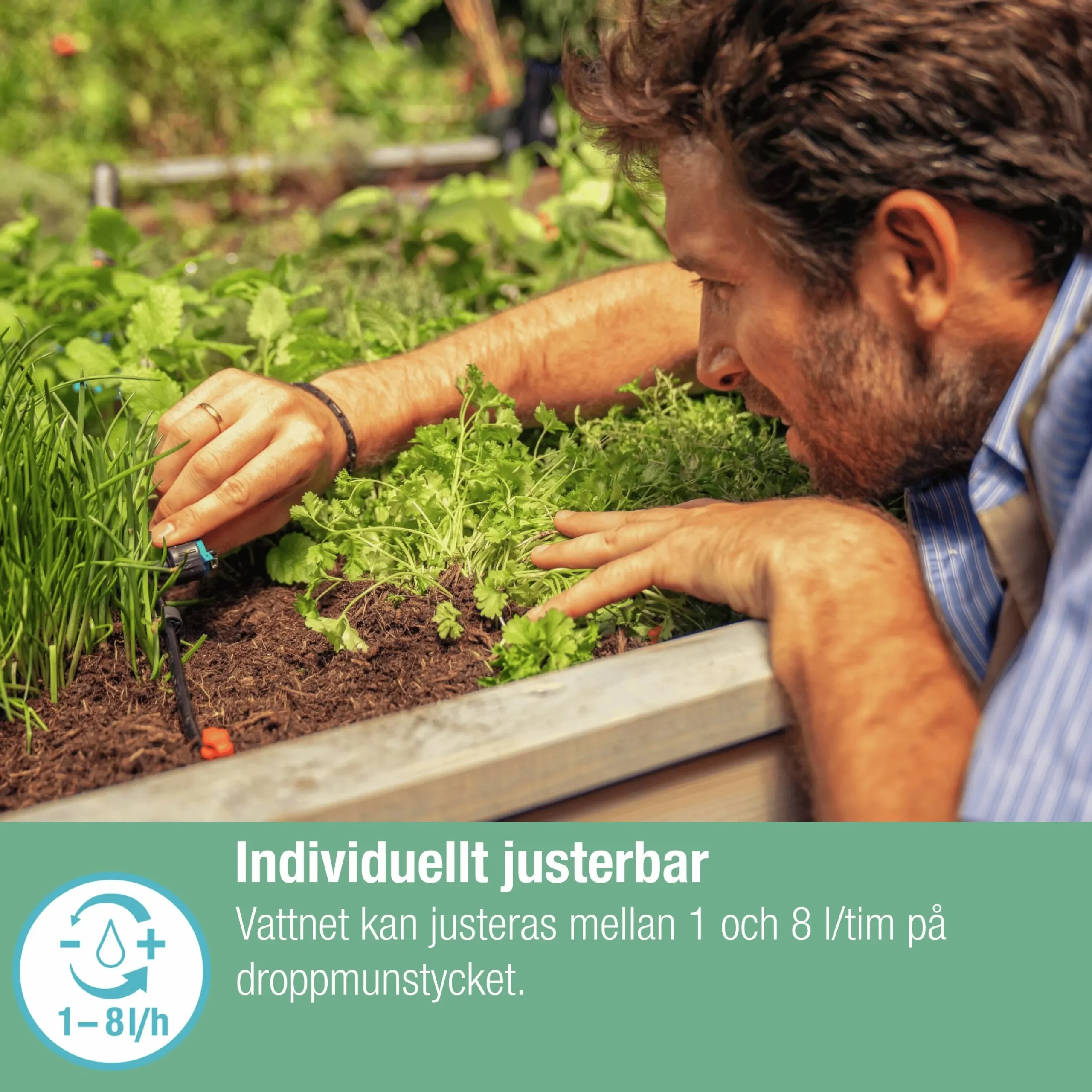 Droppspridare MicroDrip Ställbar Tryckreglerande>Gardena