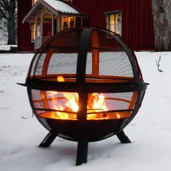 Eldkorg Ball of Fire Svart Ø77cm höjd 90cm>Landmann Clearance