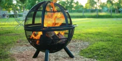 Eldkorg Ball of Fire Svart Ø77cm höjd 90cm><noscript><img width=