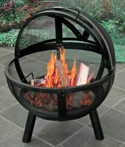 Eldkorg Ball of Fire Svart Ø77cm höjd 90cm><noscript><img width=
