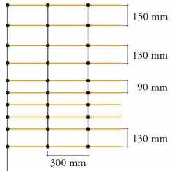 Elstängselnät TitanNet får 108cm 50m><noscript><img width=