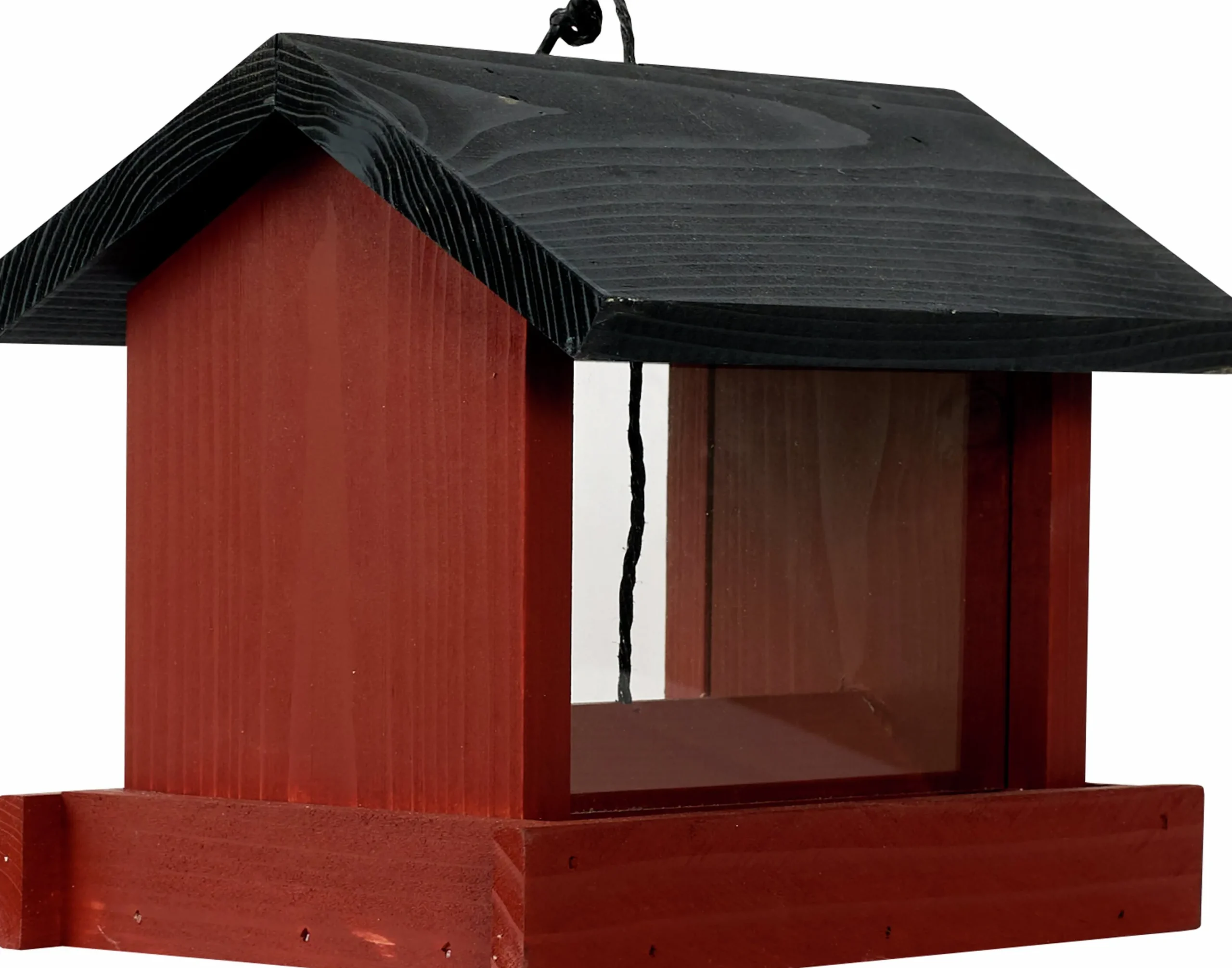 Fågelbord Plexiglas Faluröd 24x16x21cm>Granngården Clearance