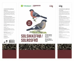 Fågelmat Solrosfrö Strimmiga+Svarta 4kg><noscript><img width=